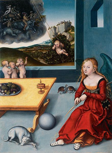 Lucas Cranach Die Melancholie oil painting image